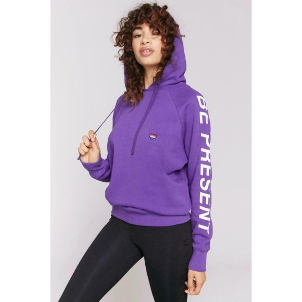 Spiritual Gangster Be Present Classic Raglan Hoodie